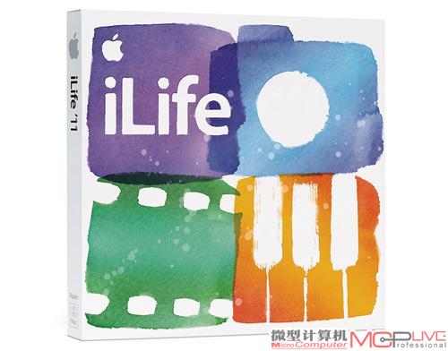 Apple iMac预装了iLife套件(包括iPhoto、iMovie和GarageBand)并支持Mac App Store。
