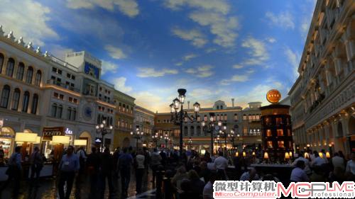 Venetian酒店的人工穹顶,刻意营造出一种欧洲古城的风景。第一眼几乎以假乱真了。 Venetian酒店的人工穹顶,刻意营造出一种欧洲古城的风景。第一眼几乎以假乱真了。